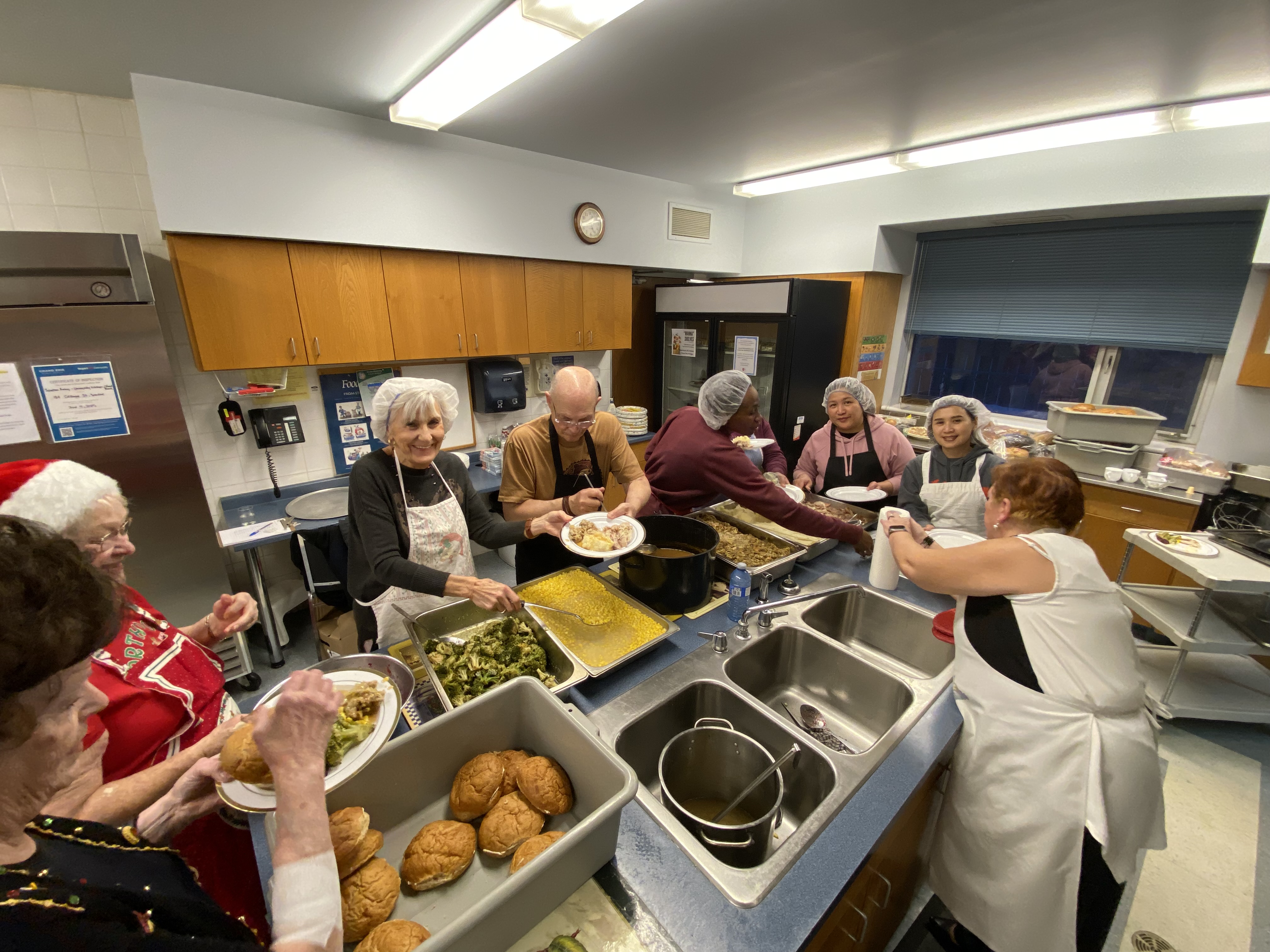 lunch program being held